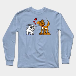 Puppy love cute dogs hearts Long Sleeve T-Shirt